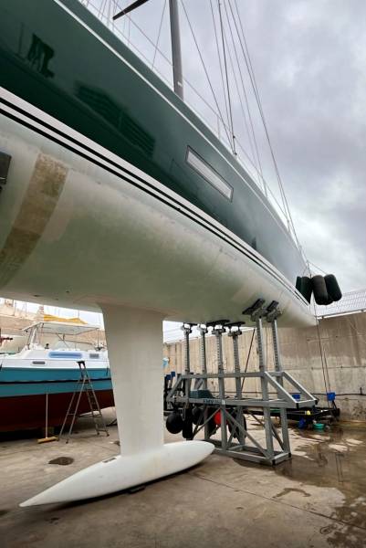 Checking vessel on land